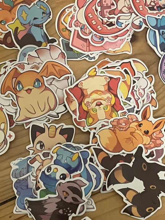 Kawaii Pokemon stickers